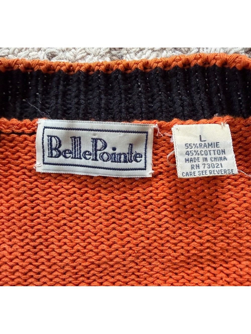 Women’s vintage grandma grannycore Halloween pumpkin spooky fall sweater - Picture 2 of 8